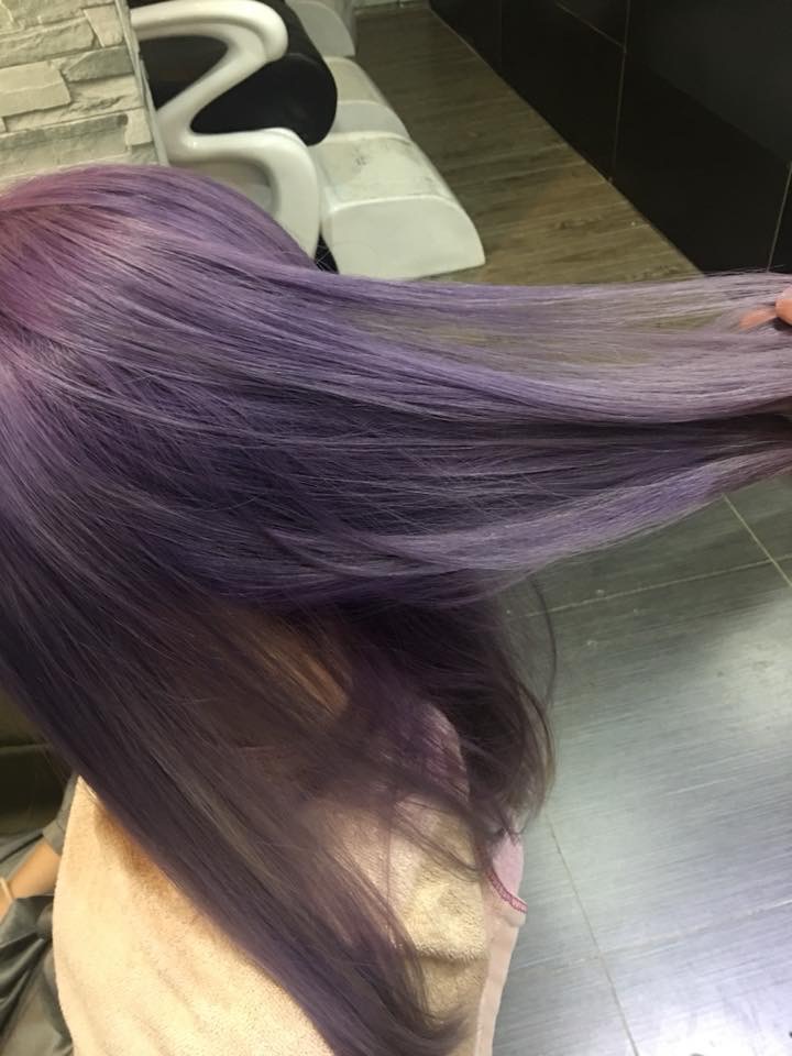 Hair Theorem髮型作品: 紫灰