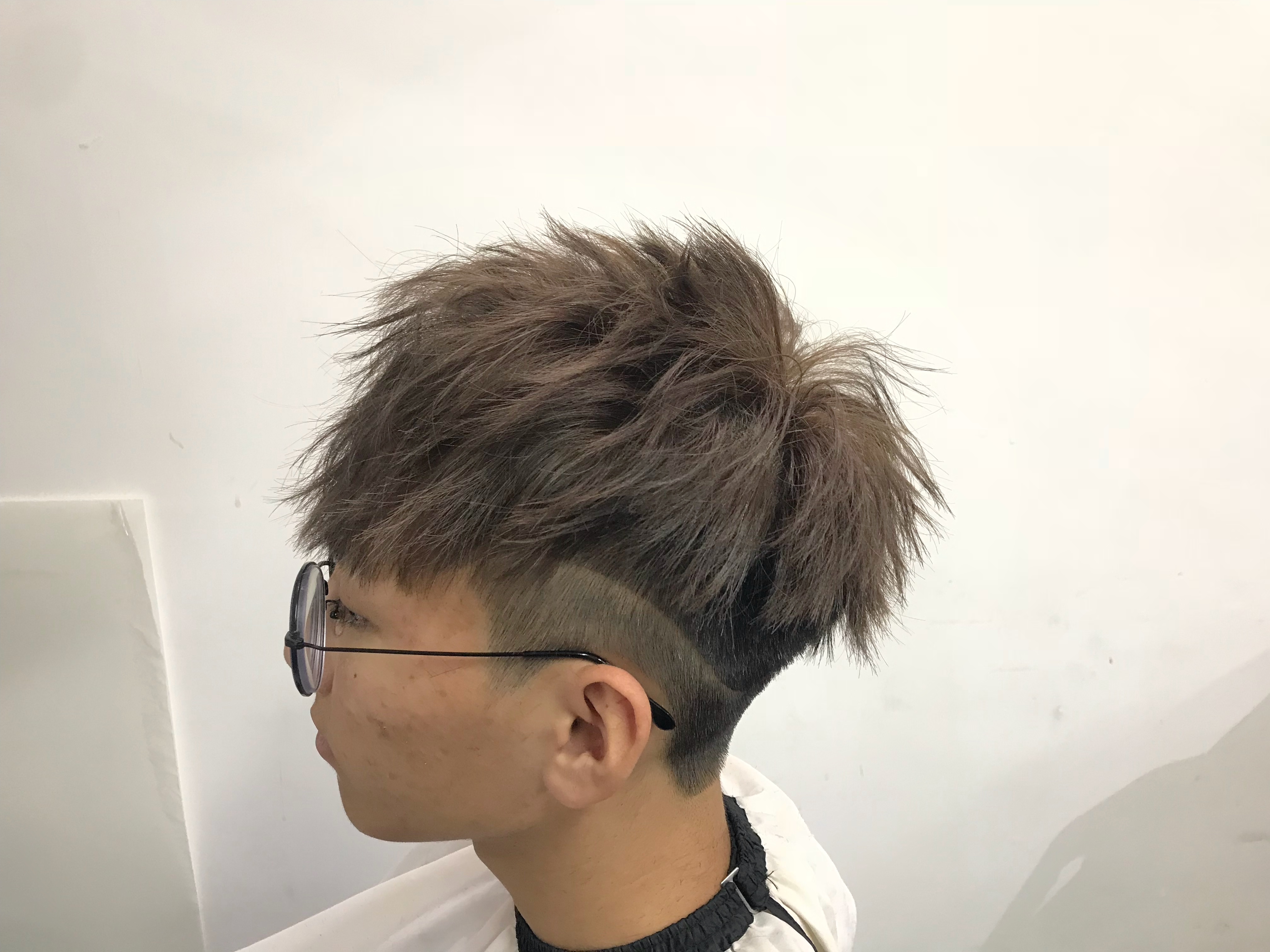 髮型作品參考:日本風男士染剪造型