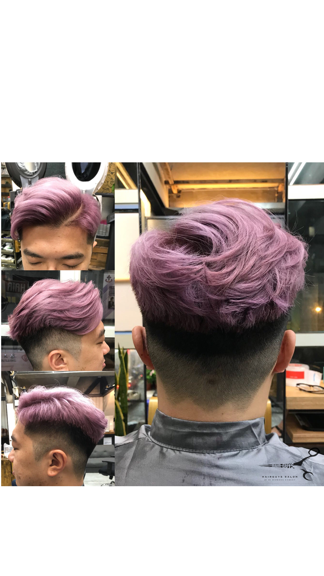 髮型作品参考:紫>霧紫>霧櫻花