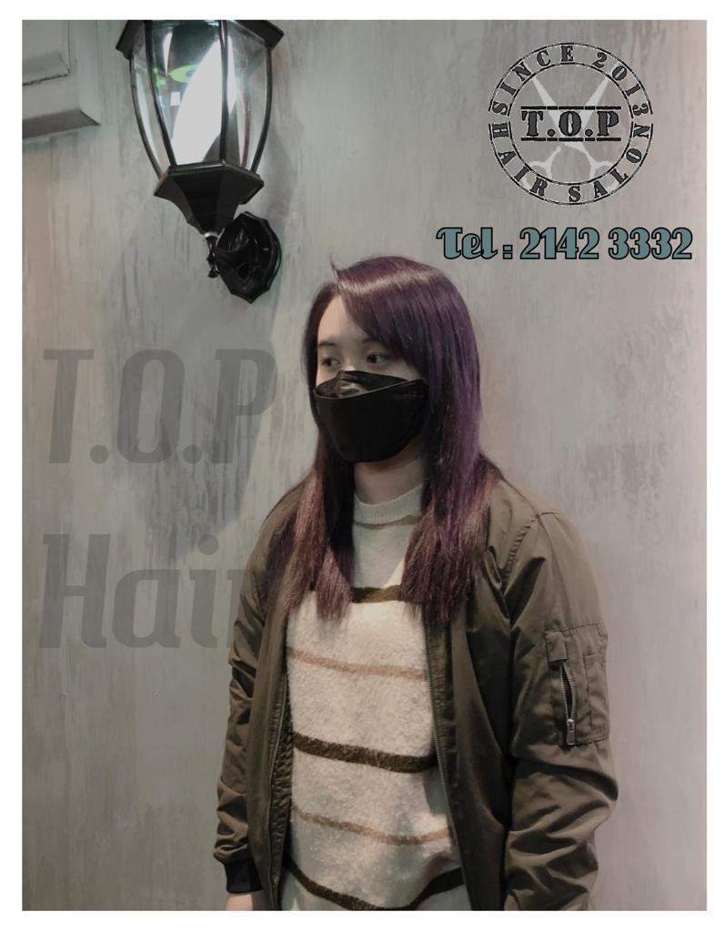T.O.P HAIR之髮型作品: 預約電話21423332/61104808 類近地，鐵站D3出口  ❣️每位同事和，人進入店內均需量體溫以及配戴口罩❣️ 