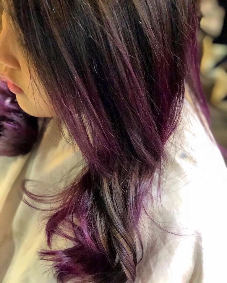 Hair Kiss傳媒報導: 紫紅色❌灰色