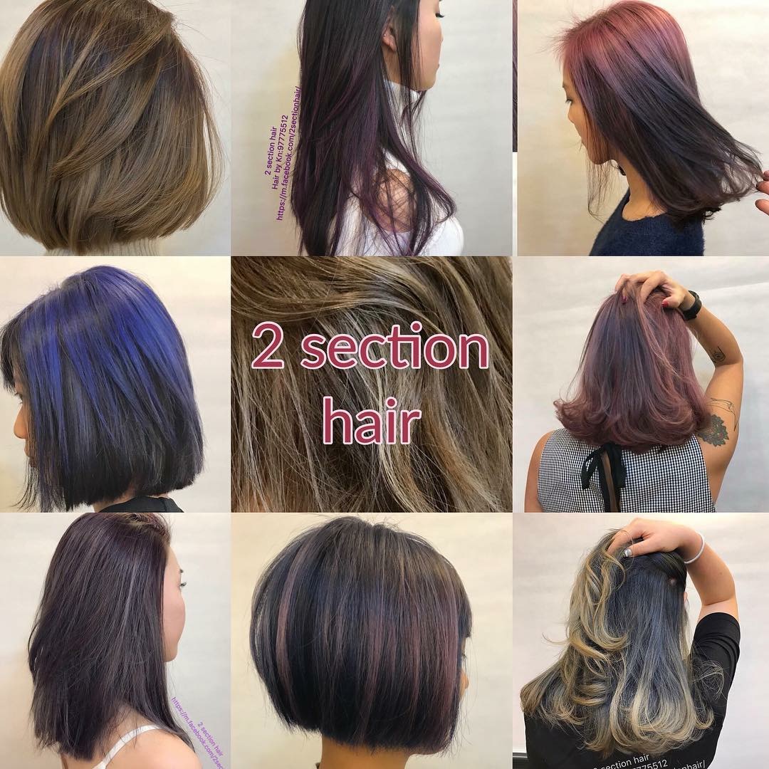 2 Section Hair  HK Hair Salon - Media Coverage reference: 炎炎夏日選擇適合你嘅髮色la