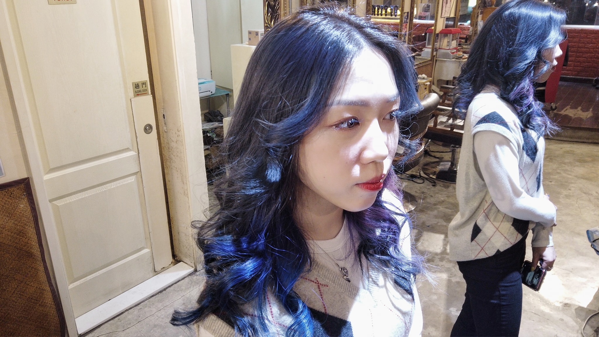 髮型作品參考:shisedo color blue