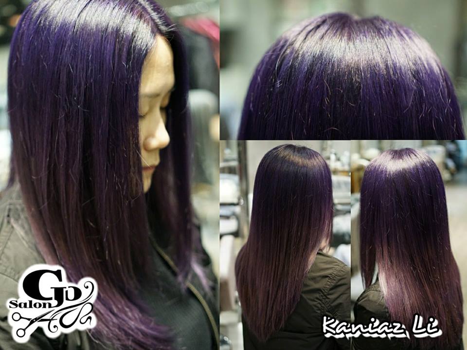 髮型作品參考:漸變紫~每位女士都喜歡的紫~