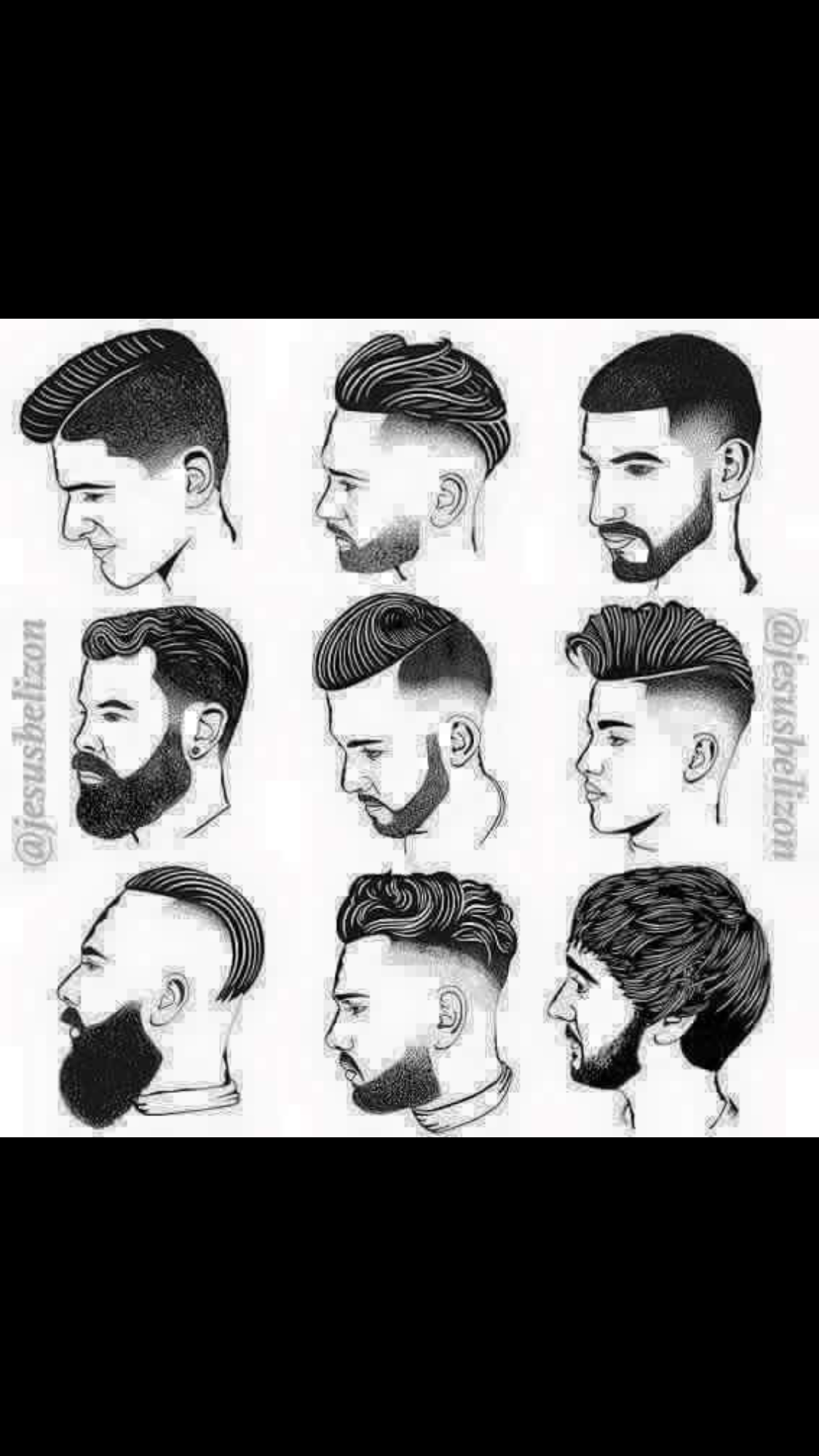 髮型作品參考:Men hair