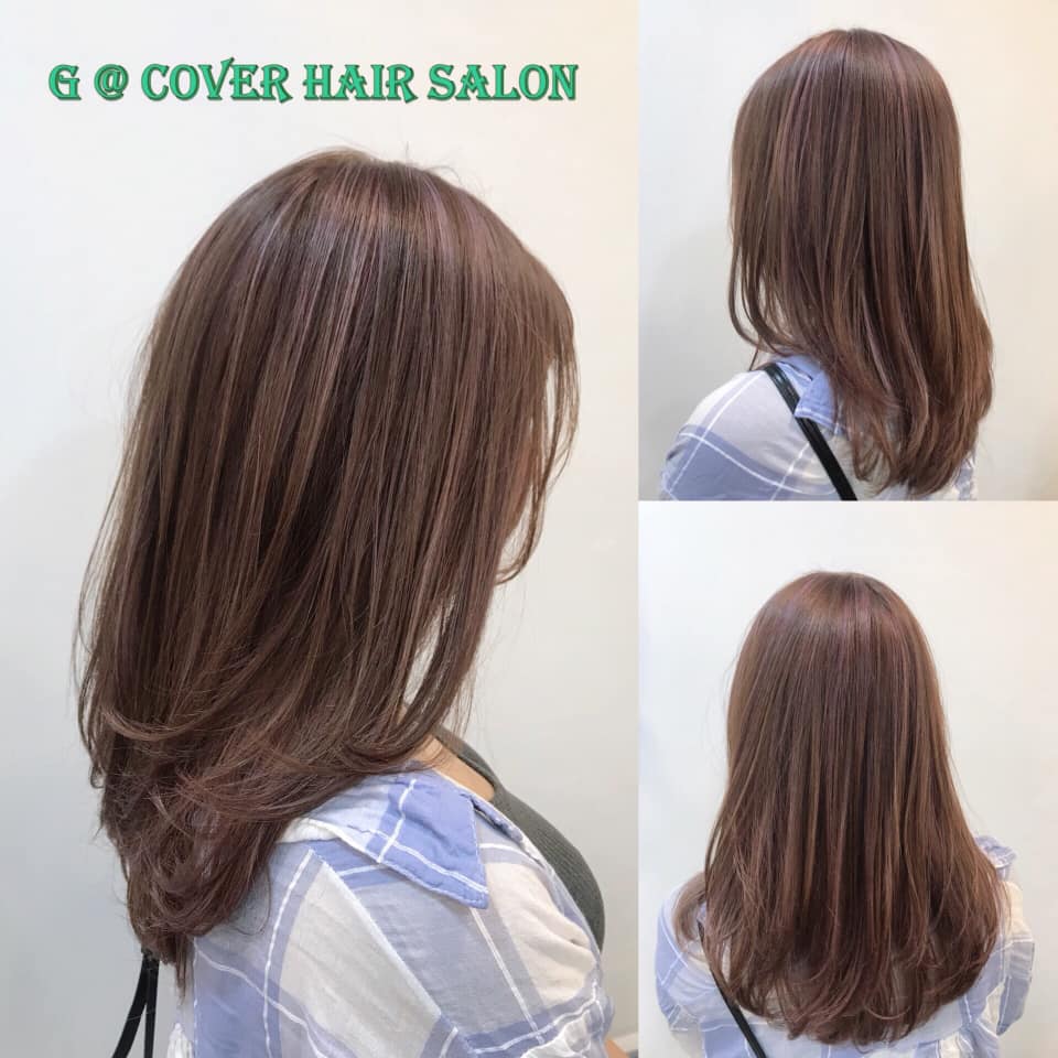 作品參考 / 最新消息:Pastel Pink Brown Highlight(日系霧粉棕挑染)